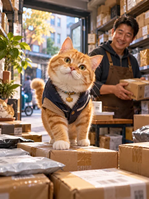poster-31-快递驿站的猫店长海报