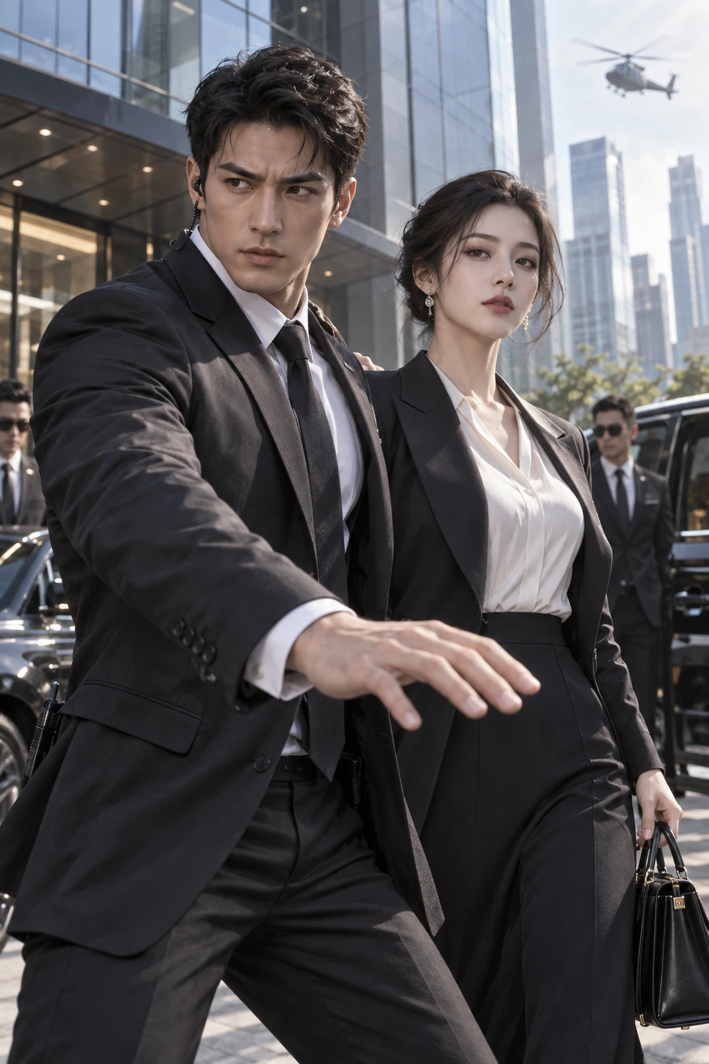 冰山美女的超级保镖·AI剧情示意图