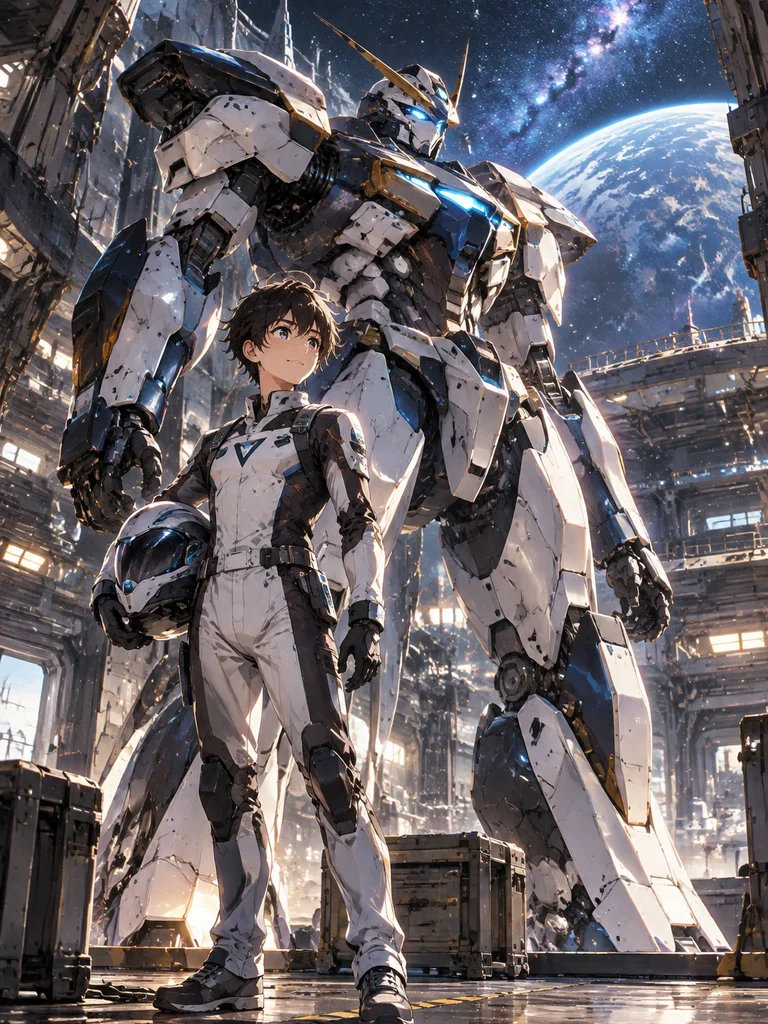 《星轨少年》动漫机甲少年主题示意图